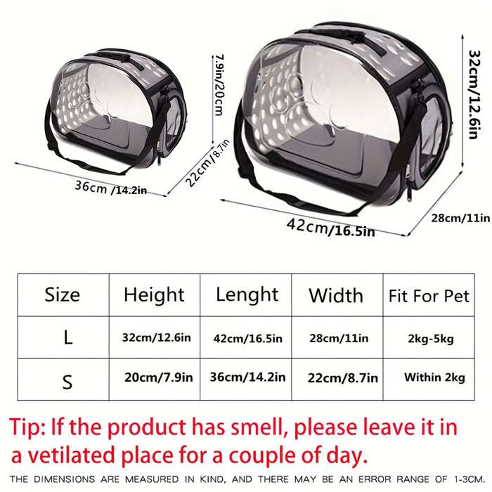 1pc PinkModel Large Pet Bag