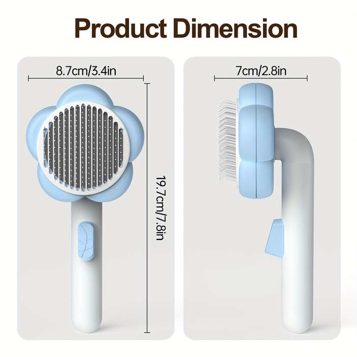 1pc Yellow Green Comb Pet Comb