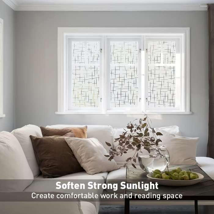 1pc 45cmx200cm 17.7inx78.7in Material PVC Door And Window Stickers