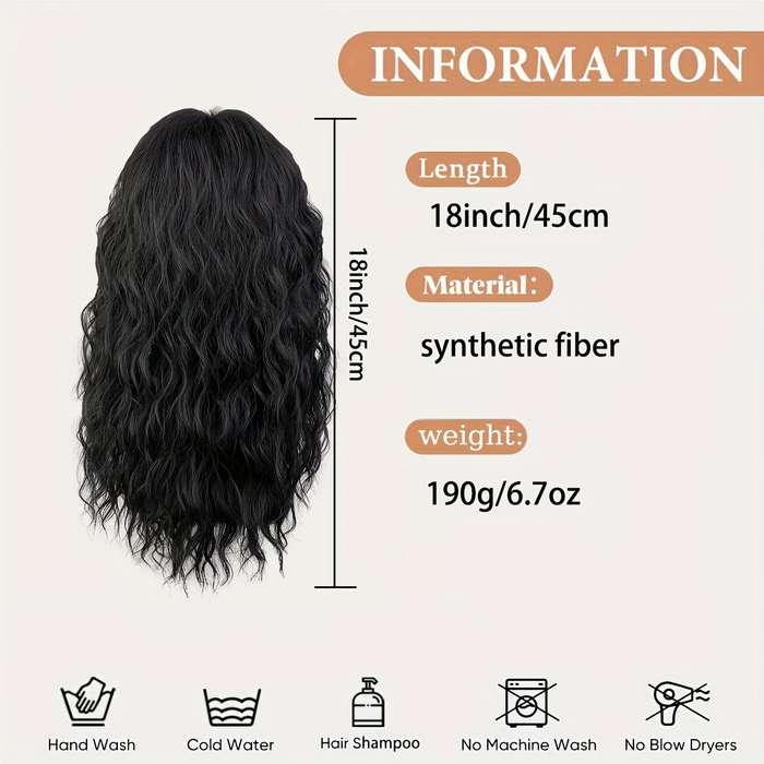 1Pc White Fashion Design Wig