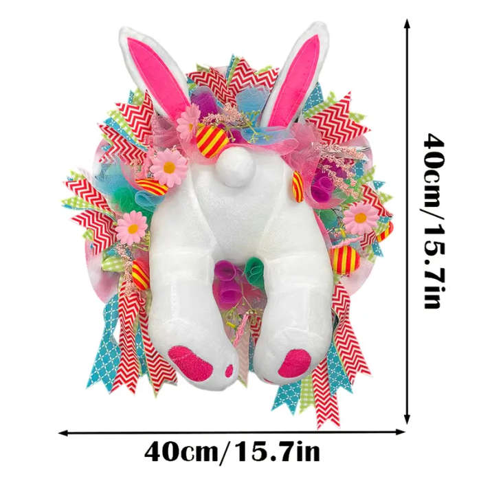 Festive Easter Bunny 1-Piece Wreath