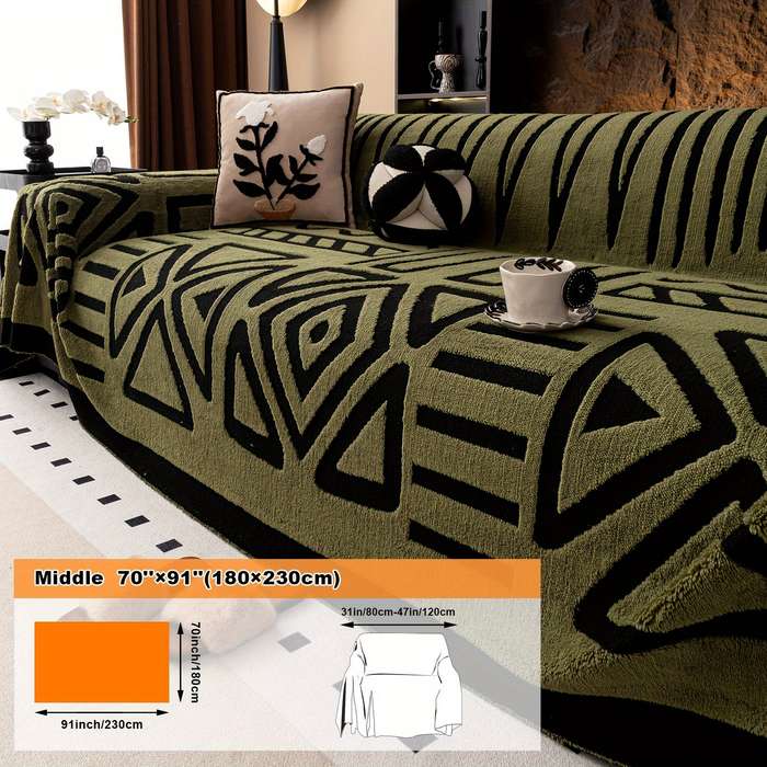 1ps Blanket Size 200X230Cm Style Golden Leaves