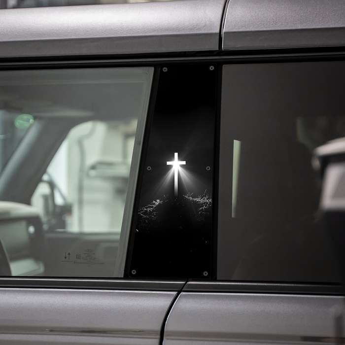 2pcs Light In The Dark Jesus Christian Themed Stickers