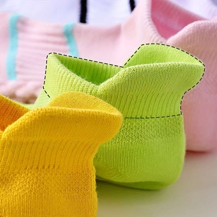 7 Pairs Color Mixes High Elastic Socks
