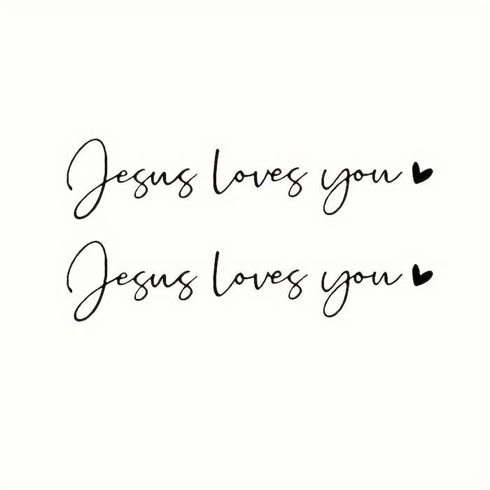1pc Black Jesus Christian Themed Stickers