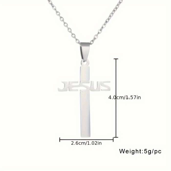 1 Piece Golden Jesus Theme Pendant