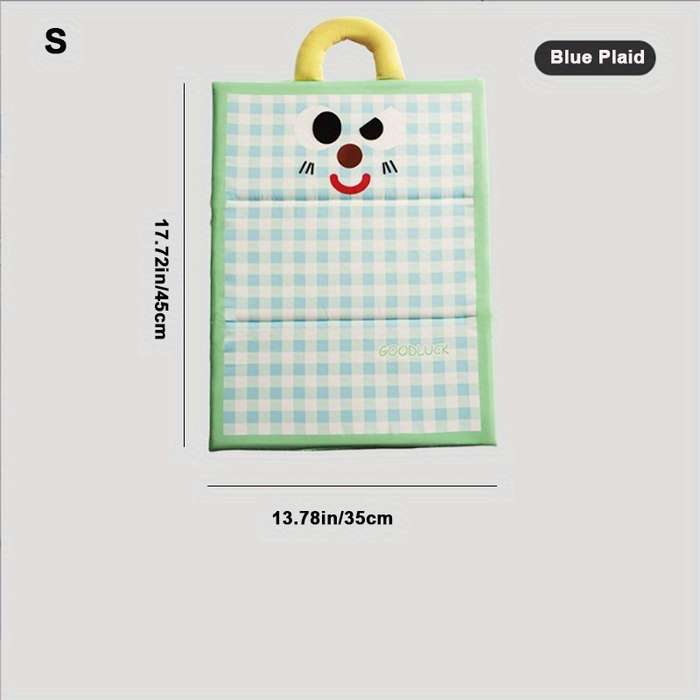 1piece Blue Plaid Cooling Pad