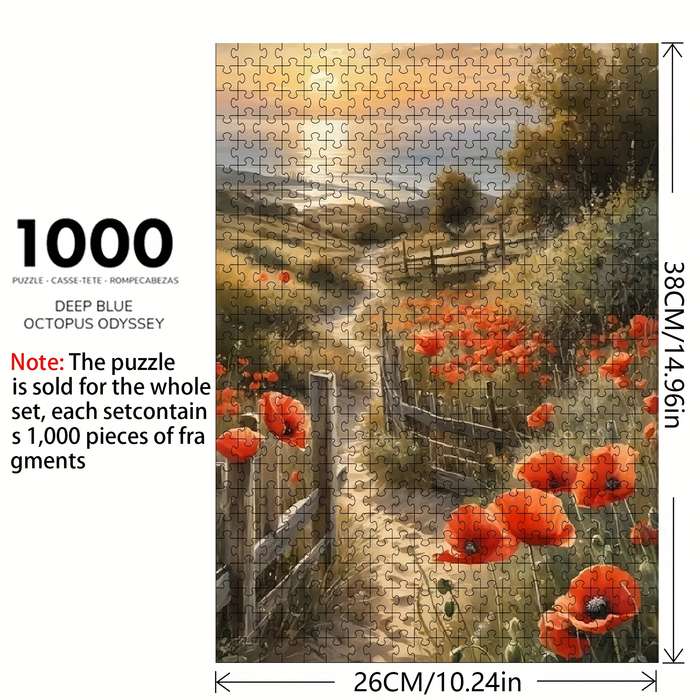 1000 Piece Paper Jigsaw Puzzle For Adults