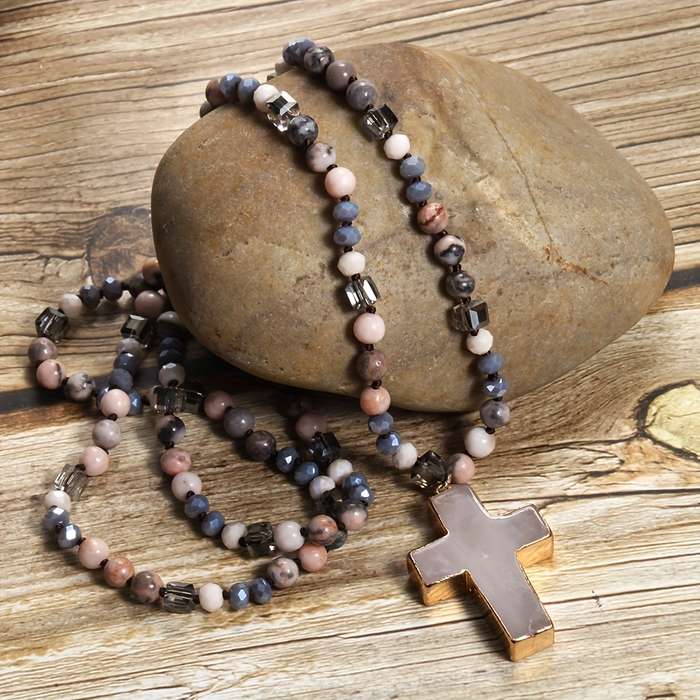 1 Piece Pink Jesus Theme Pendant
