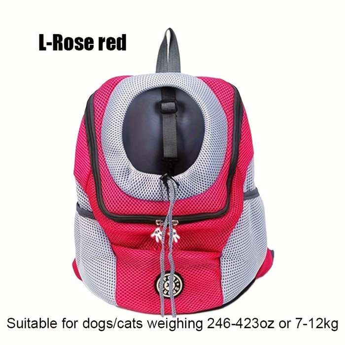 1pc Rose Redsize L Pet Bag