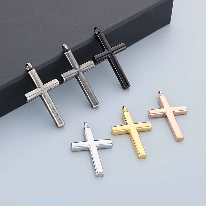 1 Piece Steel Color Jesus Theme Pendant