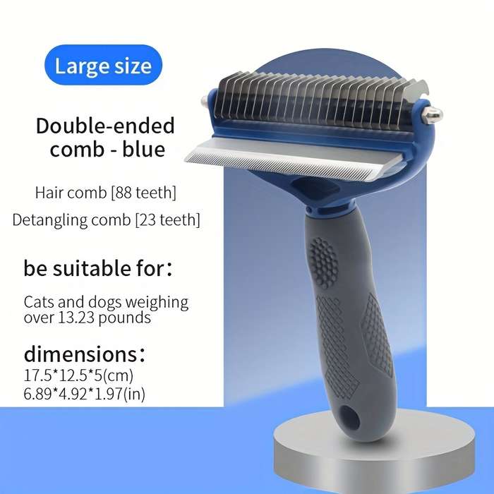 1pc Blue Large Pet Comb