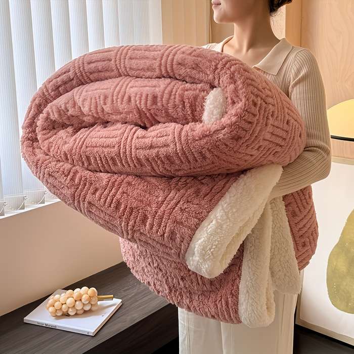 1ps Blanket Color Light Grey size 160x200cm