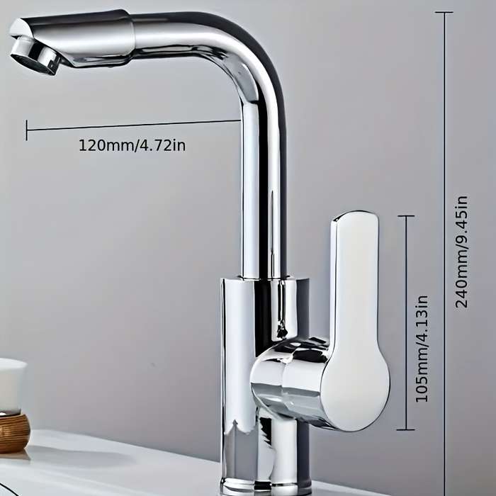 1PC Hot And Cold Electroplating Faucet [excluding Water Pipe]