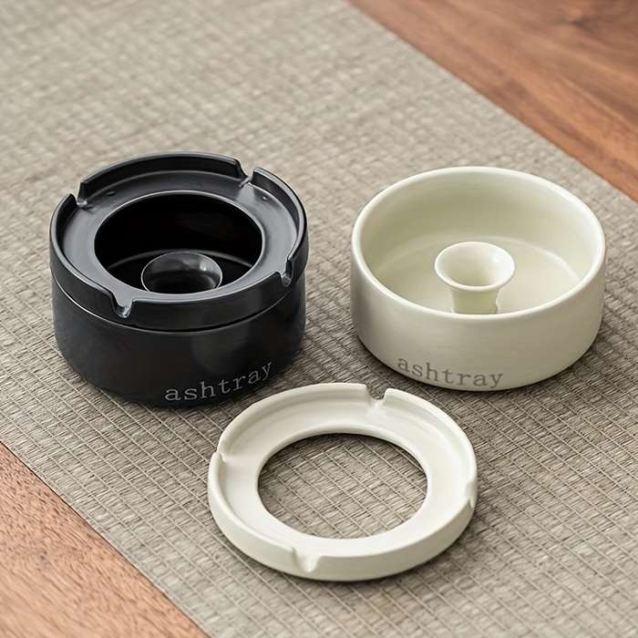 1pc Creative Ashtray European Simple Ashtray Ceramic Style Personality Living Room High-end Ornamen