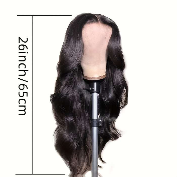1Pc Black 66.04cm Fashion Design Wig
