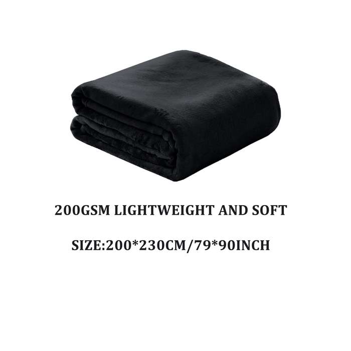 1ps Blanket Color Gray Blue size 180x200cm