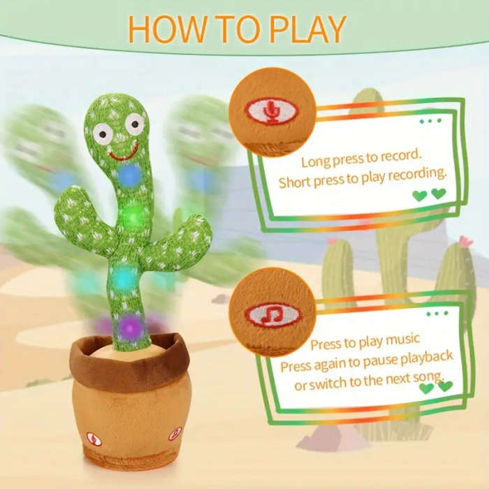 1 Dancing Cactus Interactive Toy