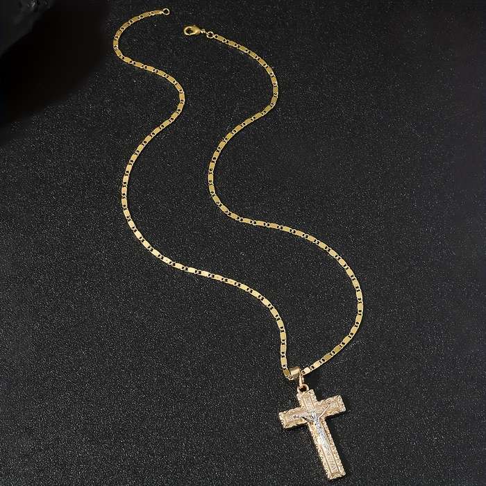 1 Piece Light Yellow Jesus Theme Pendant