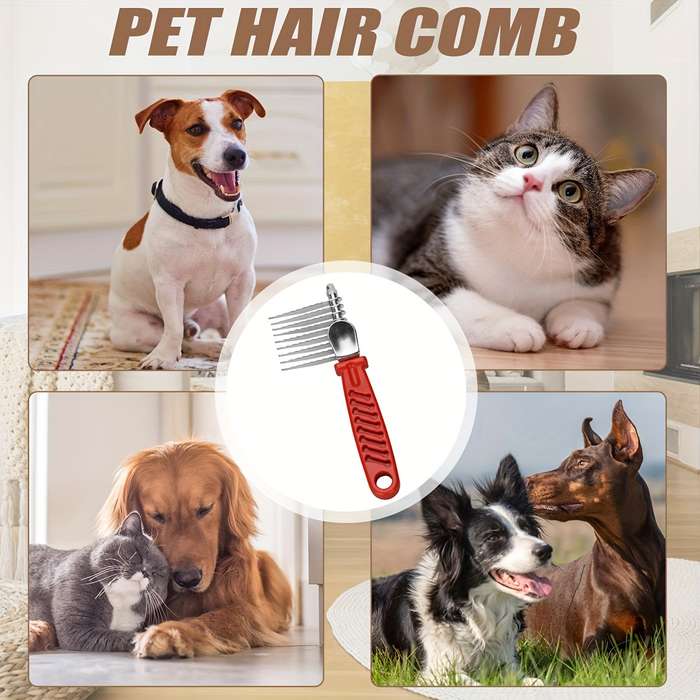 1pc Red Pet Comb