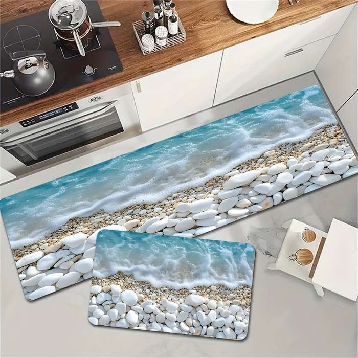 1Pc Blue 15.7x47.24inch 40x120cm Floor Mat