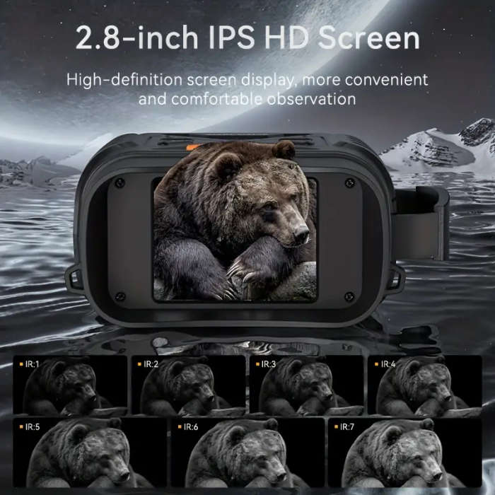 INSKAM Infrared Night Vision Scope 10X Magnification, 800m range, HD 1080P Digital Monocular