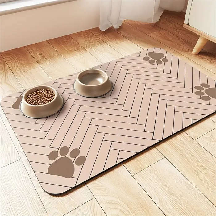 1 Quick-Drying Diatom Mud Pet Feeding Mat 30*40cm