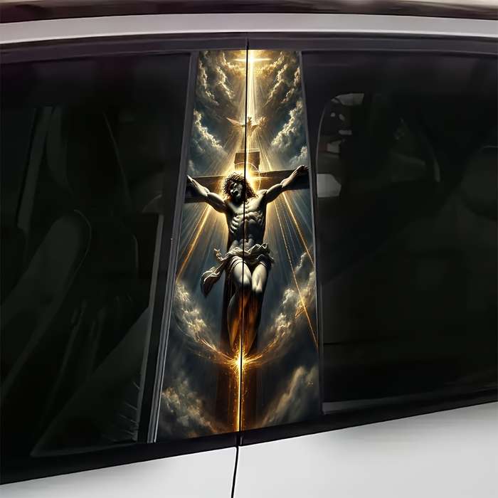 2pcs   Jesus Christian Themed Stickers