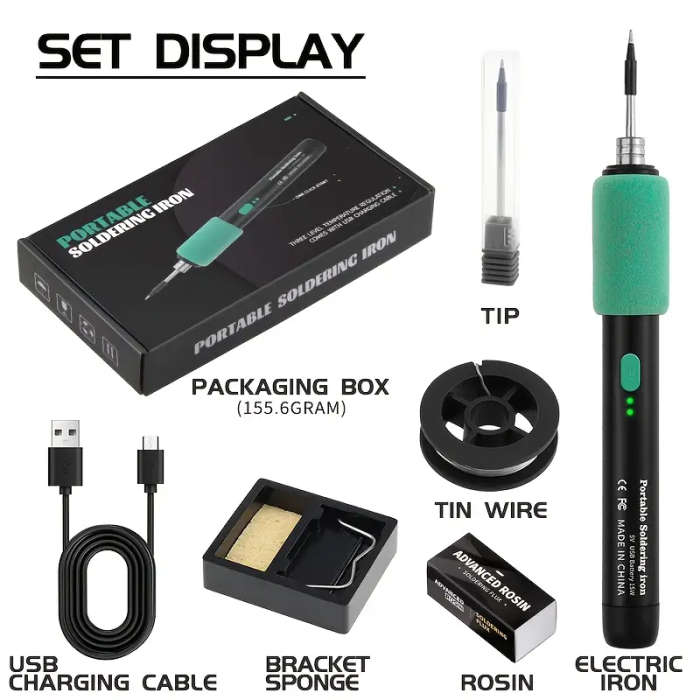 USB Rechargeable Soldering Iron Pen Kit