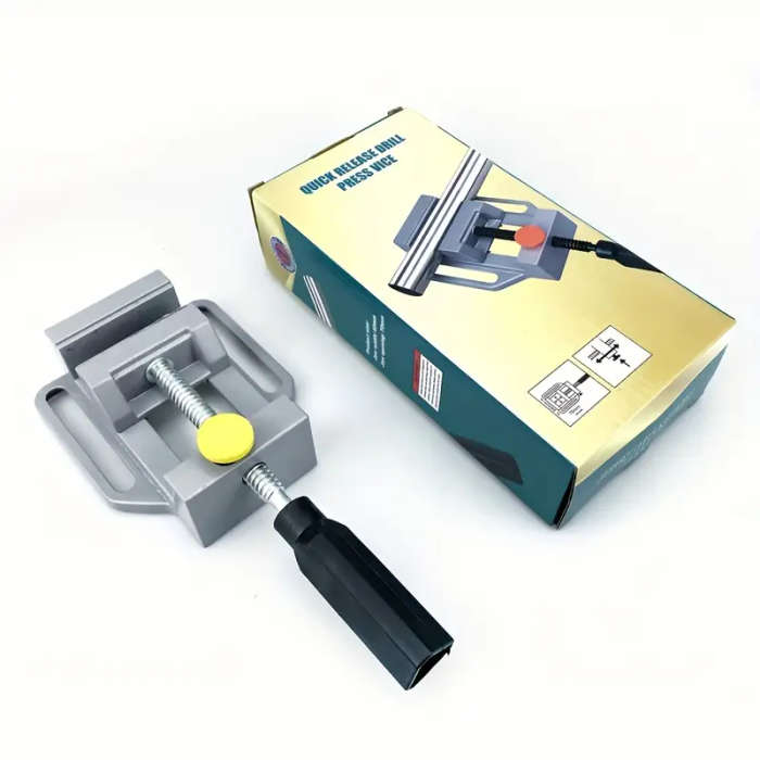 1pc PMMJ Heavy-Duty Aluminum Alloy Table Vise with Flat Mouth Clamp Multi-Function Workbench Pliers