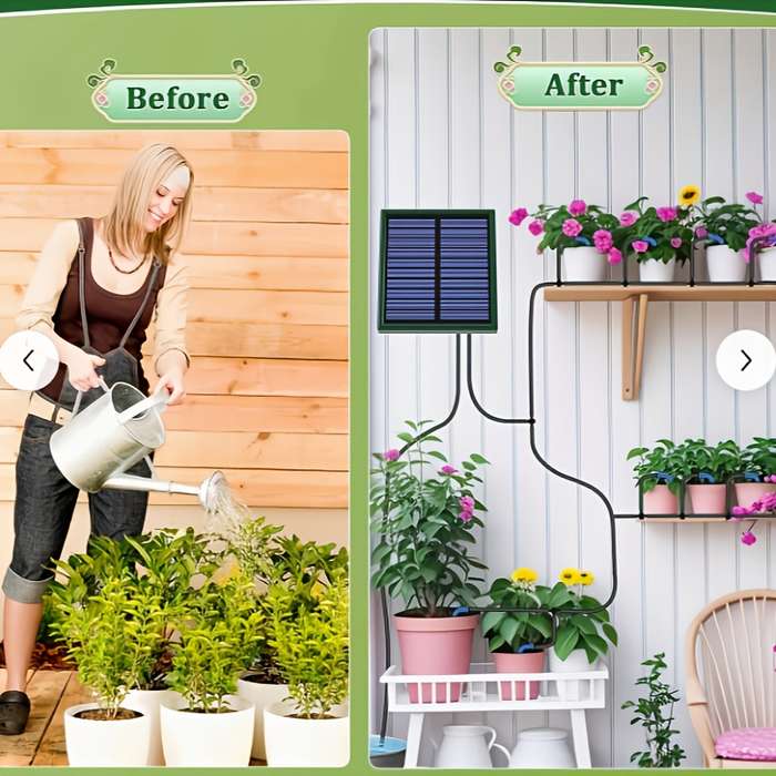 1Pc 1.1W Solar Drip Irrigation System Automatic Watering System