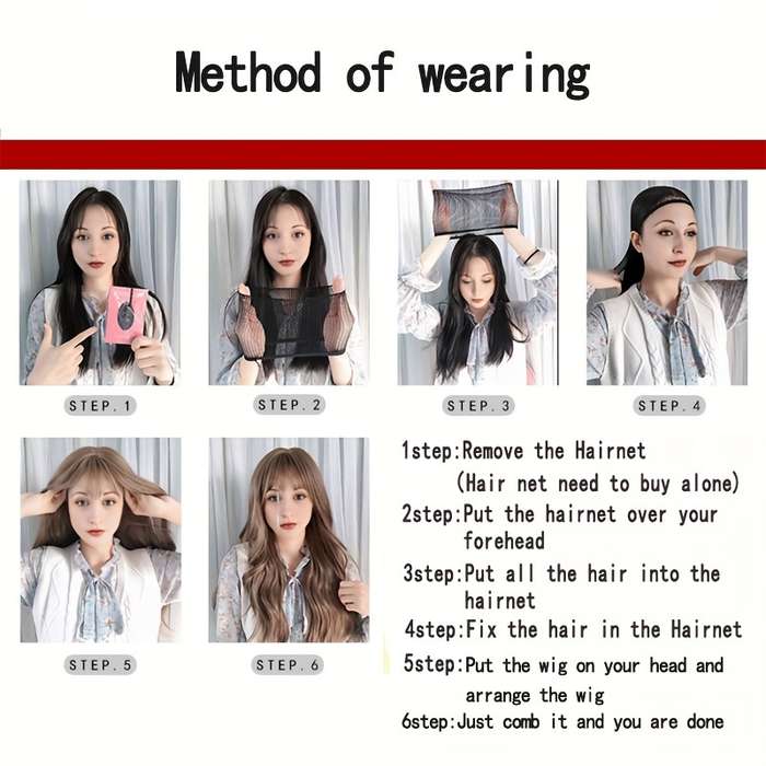 1Pc Light Brown 15.24cm Fashion Design Wig