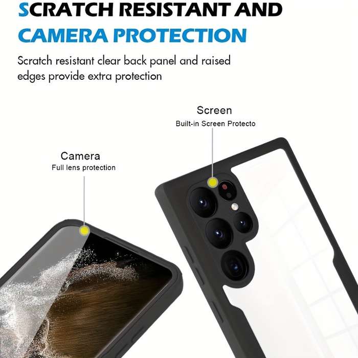 1pc Black For Samsung Galaxy S25 Plus Phone Cases