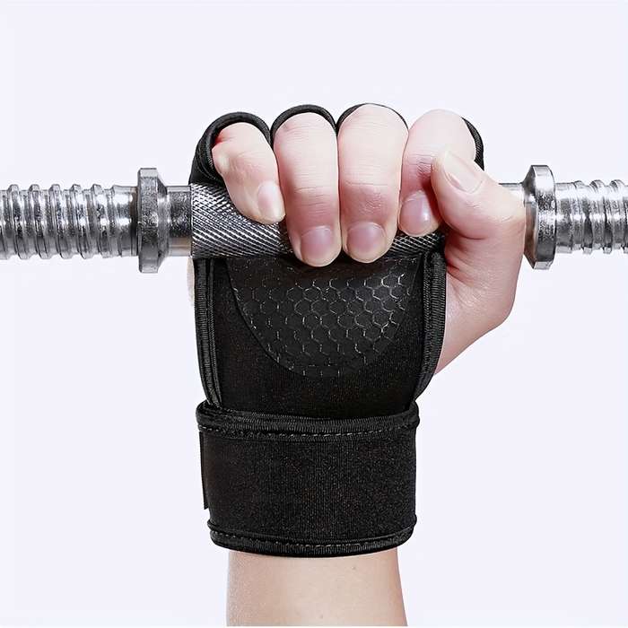 1 Pair Black Size M Outdoor Sports Gloves