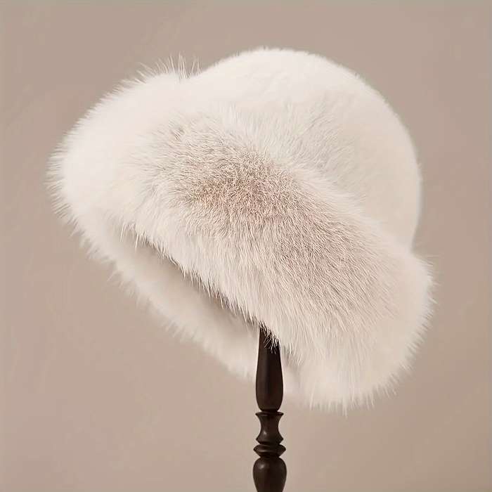 1pc Chic Faux Fur Winter Hat for Women Cozy Warm Stylish with Ear Protection Lightweight Pol