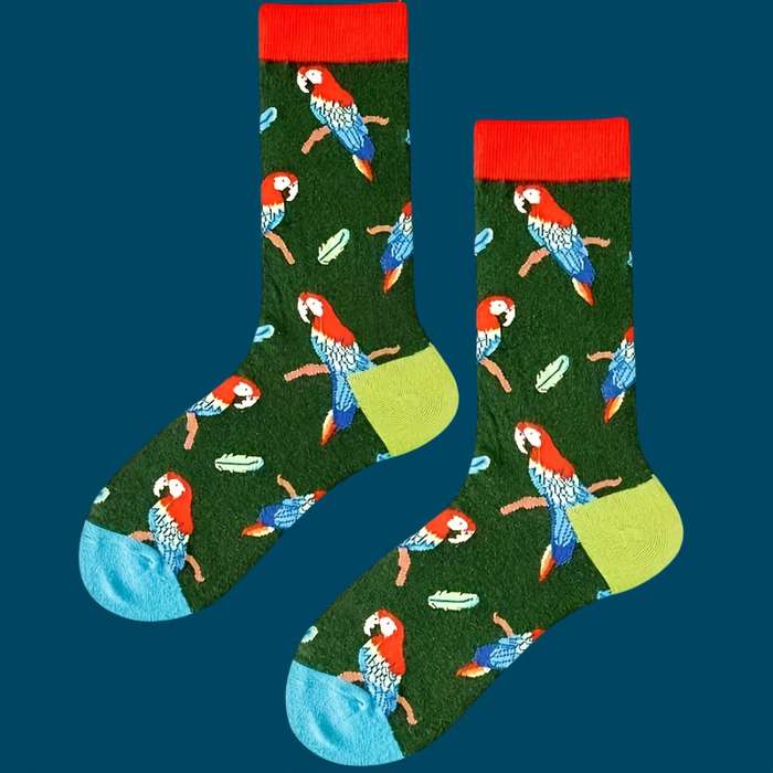 1 Pair Parrot  One Size Socks