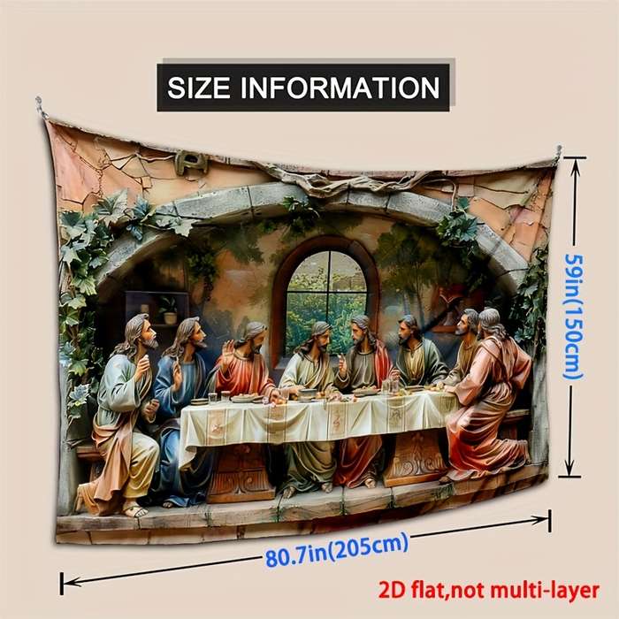 1pc 70.87x92.52in180x235cm Jesus Christian Themed Stickers