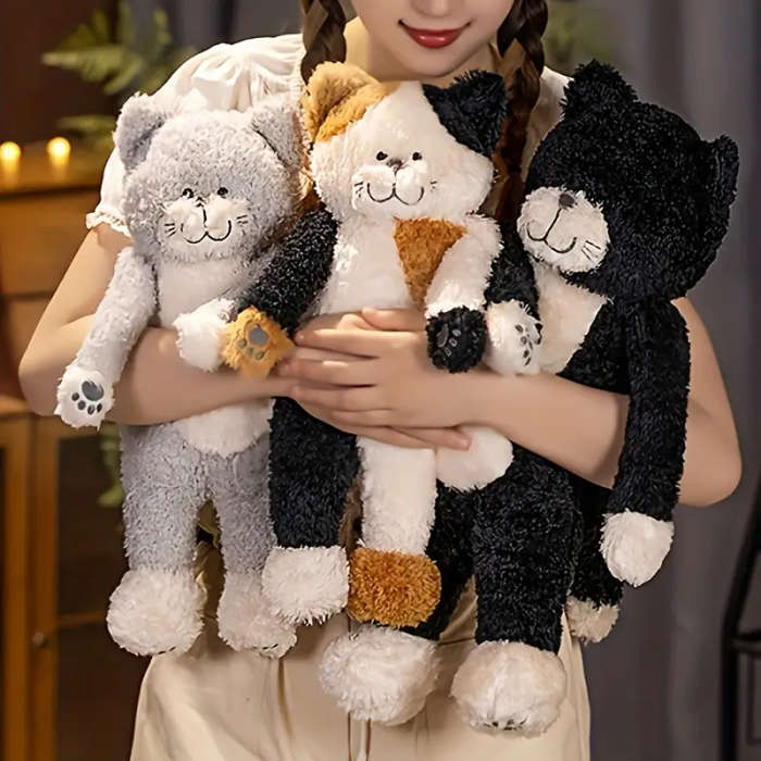 Soft And Fluffy Kitten Stuffed Animal Black