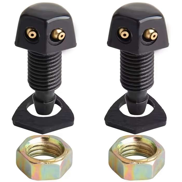 2Pcs Universal DIY Car Windshield Washer Jet Nozzle