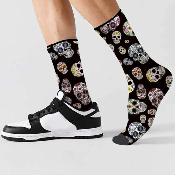 1 Pair Black One Size Socks