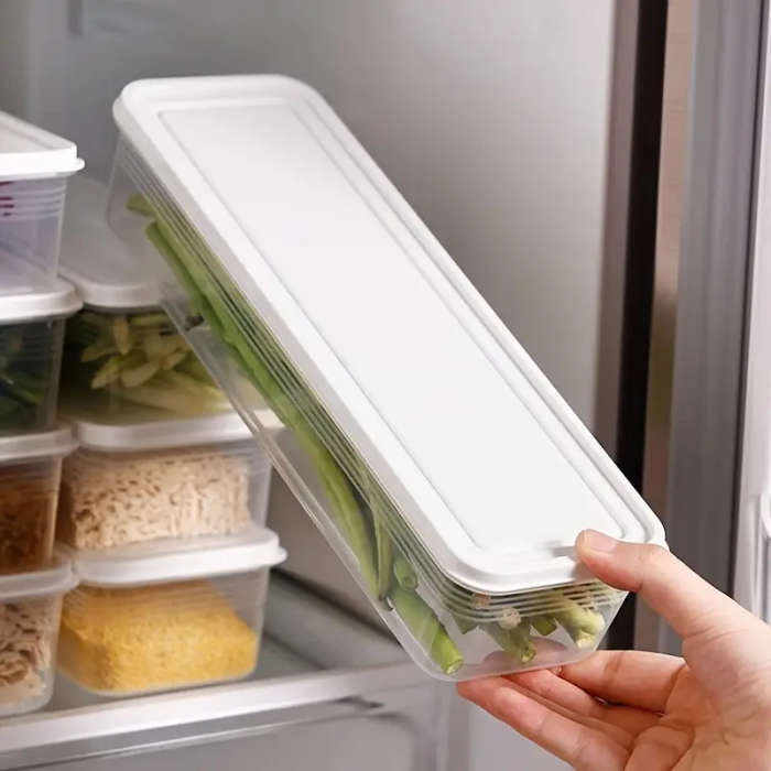 8-Piece Food Grade Rectangular Storage Containers with Lids