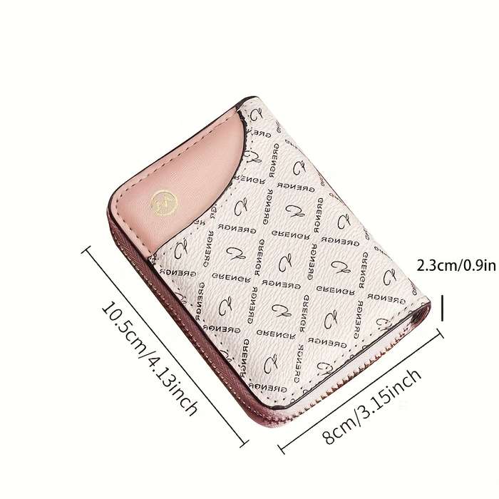 1pc Vintage-Inspired Slim RFID Blocking Wallet for Women 9 Card Slots Large Capacity Elegant Two