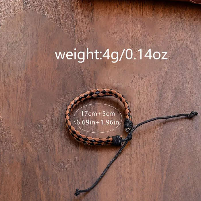 Men Watch 2pcs Set Men's Casual Quartz Wristwatch with Khaki Faux Leather Strap