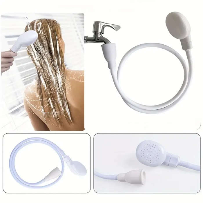 1pc Versatile Portable Faucet Sprayer Hose Perfect for Pet Bathing Hair Washing Watering Plants RV E
