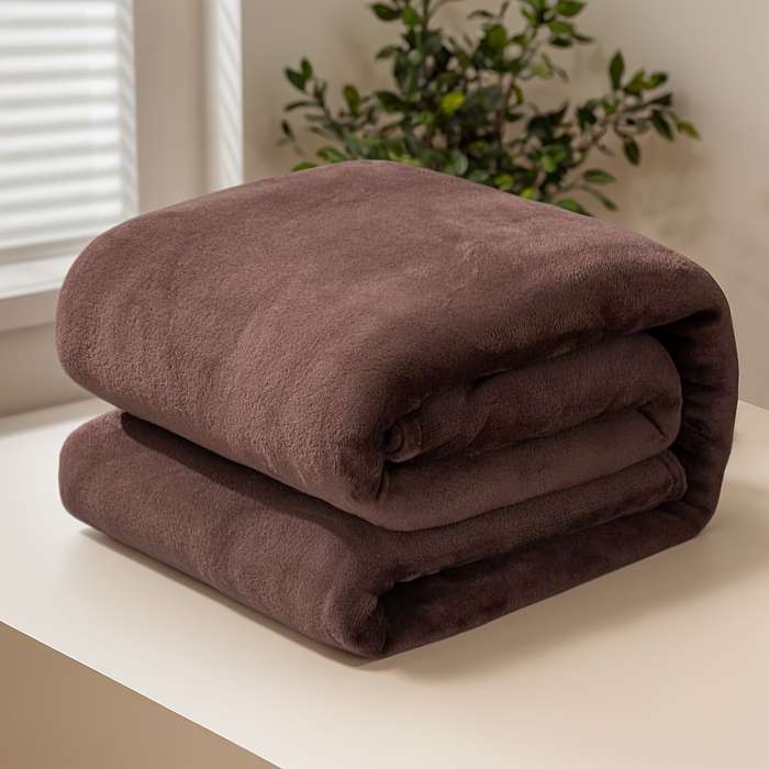 1ps Blanket Color Coffee Color size 70x100cm 28x39in