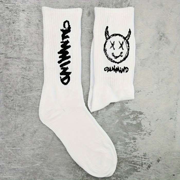 1 Pair Black One Size Socks