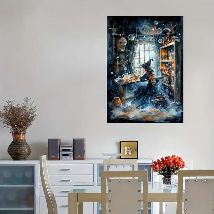 1000pcs Dark Magic Jigsaw Puzzle Challenging DIY Brain Teaser with Enchanting Witch