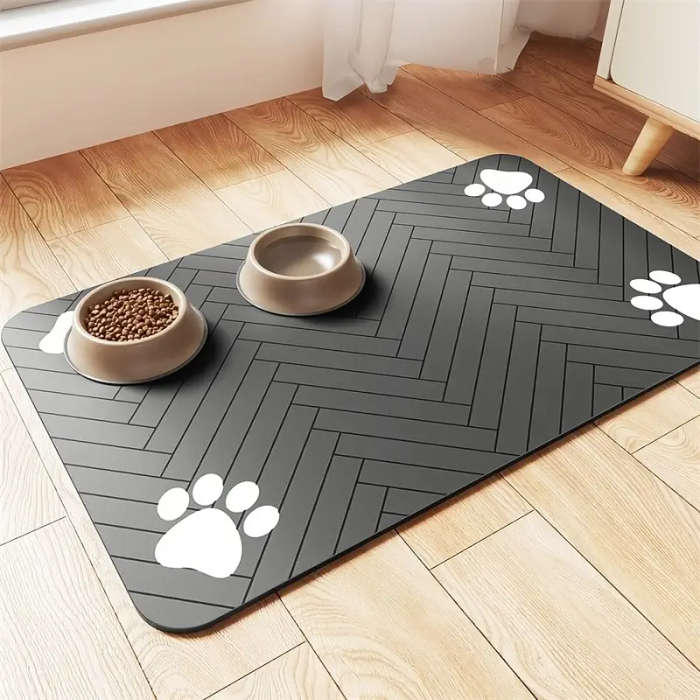 1 Quick-Drying Diatom Mud Pet Feeding Mat 30*40cm