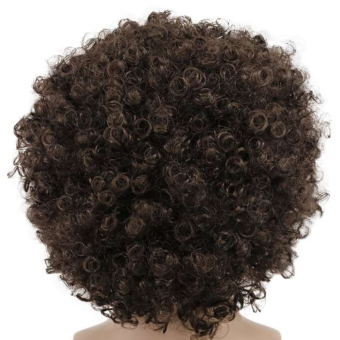 1Pc Coffee Color 10.16cm Fashion Design Wig