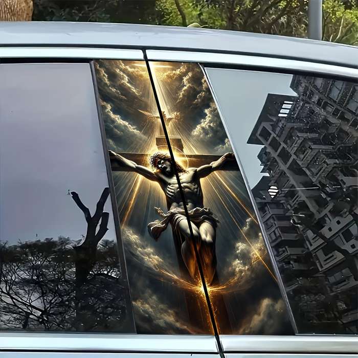 2pcs   Jesus Christian Themed Stickers
